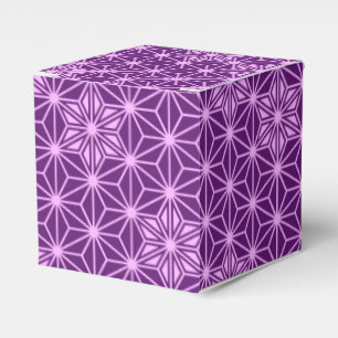 Japanese Asanoha pattern - amethyst purple Favor Boxes