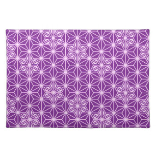 Japanese Asanoha pattern - amethyst purple Placemat