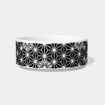 Japanese Asanoha pattern - black and white Bowl<br><div class="desc">The traditional Japanese Asanoha,  or star pattern in black outlined in white</div>