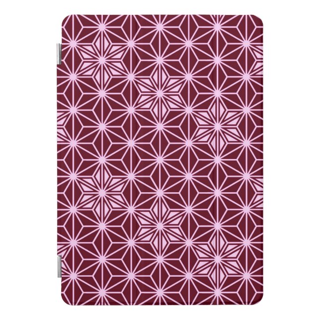 Japanese Asanoha pattern - burgundy iPad Mini Case (Front)