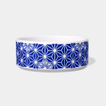 Japanese Asanoha pattern - cobalt blue Bowl<br><div class="desc">The traditional Japanese Asanoha,  or star pattern in cobalt blue outlined in white</div>