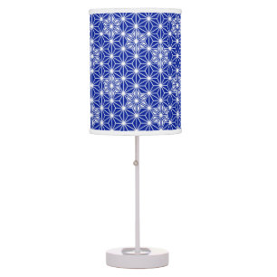 Japanese Asanoha pattern - cobalt blue Table Lamp