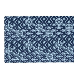 Japanese Asanoha pattern - Indigo Blue Placemat