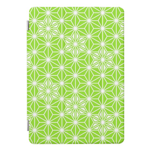 Japanese Asanoha pattern - light lime green Case F (Front)