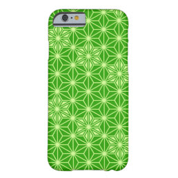 Japanese Asanoha pattern - lime green Barely There iPhone 6 Case
