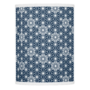 Japanese Asanoha pattern - navy blue Lamp Shade