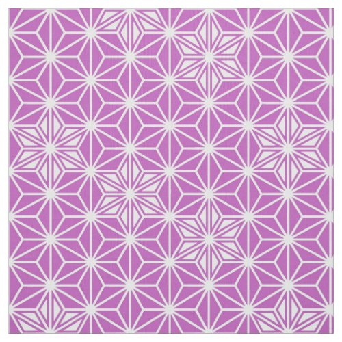 Japanese Asanoha pattern _ orchid Fabric
