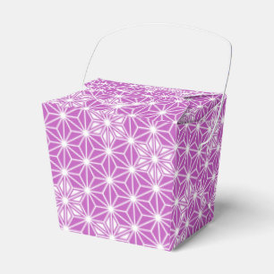 Japanese Asanoha pattern - orchid Favor Boxes