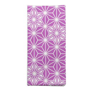 Japanese Asanoha pattern - orchid Napkin