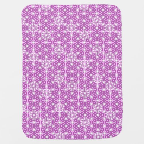 Japanese Asanoha pattern _ orchid Swaddle Blanket