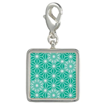 Japanese Asanoha Pattern - Peacock Blue Charm by Floridity at Zazzle