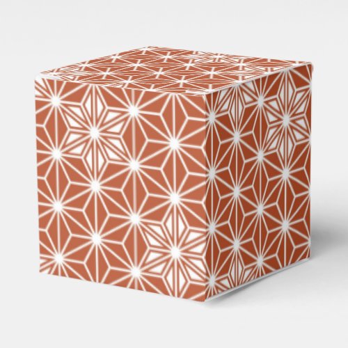Japanese Asanoha pattern _ terracotta Favor Boxes