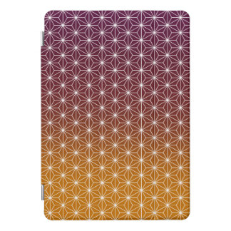 Japanese Asanoha Traditional Print Burgundy & Gold iPad Pro Cover