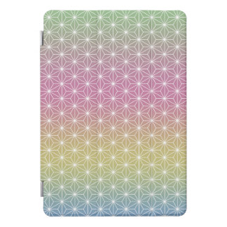 Japanese Asanoha Traditional Print Pastel Rainbow iPad Pro Cover
