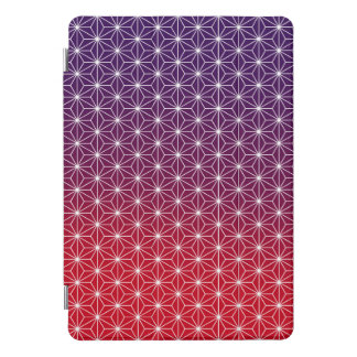 Japanese Asanoha Traditional Print Red & Purple iPad Pro Cover