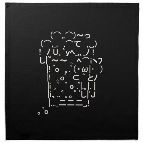 Japanese ASCII Artbeer Napkin