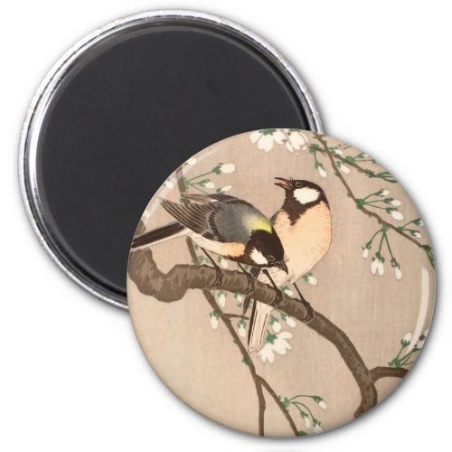 Japanese Asian Bird Chickadee Songbird Magnet