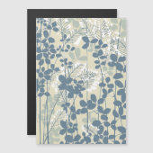 Japanese Asian Blue Leaf Flower (Front/Back)