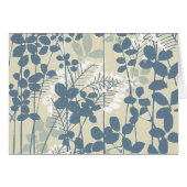 Japanese Asian Blue Leaf Flower (Front Horizontal)