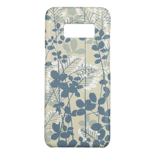 Japanese Asian Blue Leaf Flower Case_Mate Samsung Galaxy S8 Case