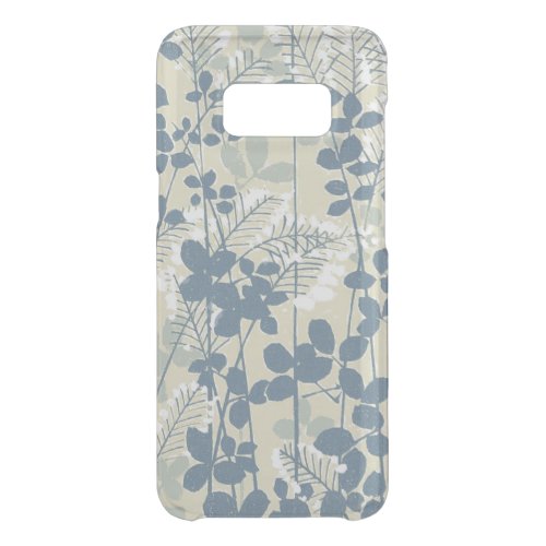 Japanese Asian Blue Leaf Flower Uncommon Samsung Galaxy S8 Case