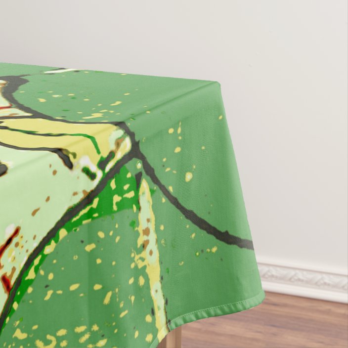 Anese Asian Green Art Print Fl Leaves Tablecloth Zazzle Anese Asian Green Art Print Fl
