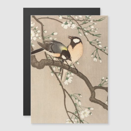 Japanese Asian Koson Bird Chickadee Songbird (Front/Back)