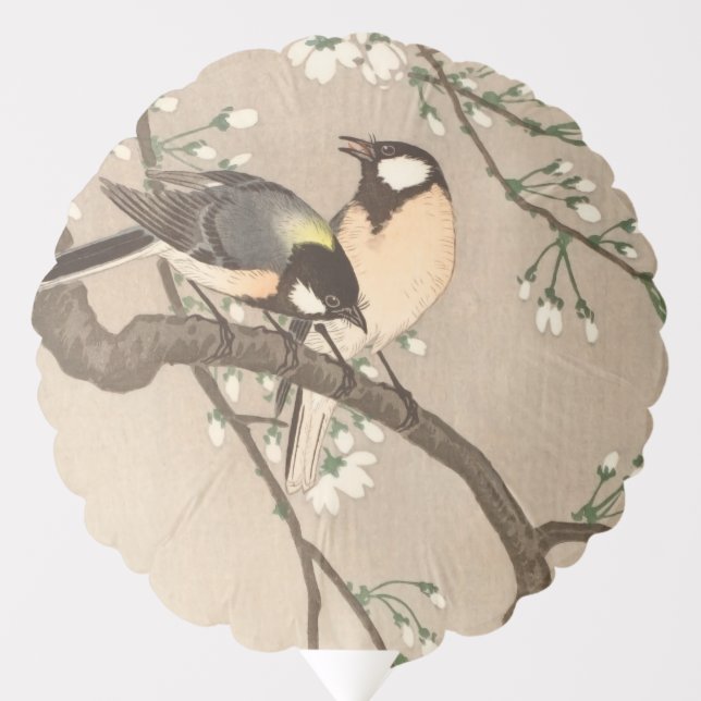 Japanese Asian Koson Bird Chickadee Songbird Balloon (Front)