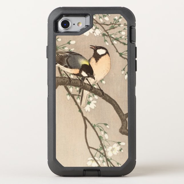 Japanese Asian Koson Bird Chickadee Songbird Otterbox iPhone Case (Back)