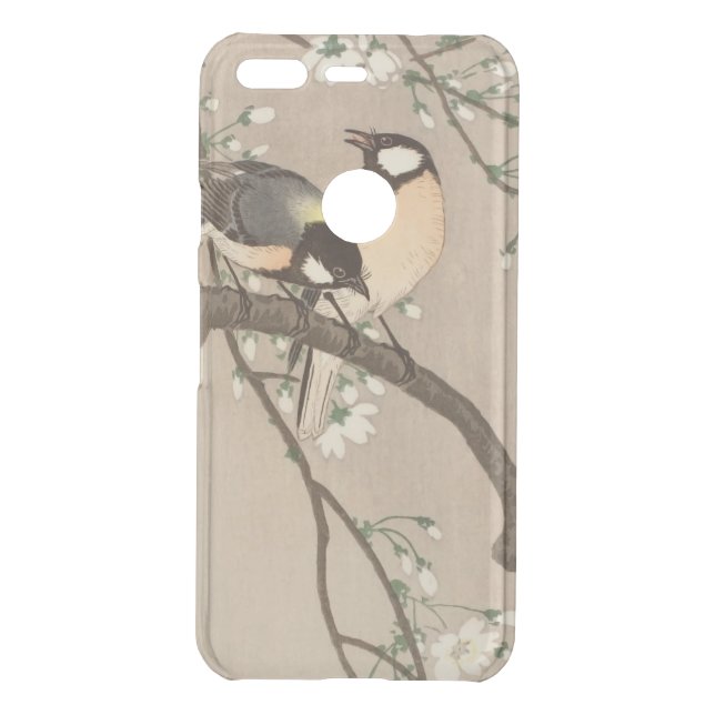Japanese Asian Koson Bird Chickadee Songbird Uncommon Google Pixel Case (Back)