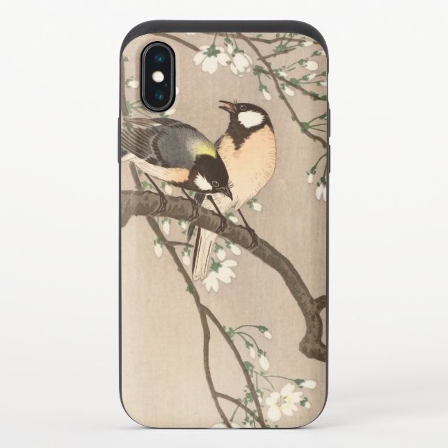 Japanese Asian Koson Bird Chickadee Songbird Uncommon iPhone Case (Back)