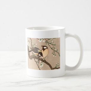 Japanese Asian Ohara Koson Bird Chickadee Songbird Coffee Mug