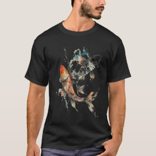 Japanese Asian Style Yin Yang Koi Fish Carp Nishik T-Shirt