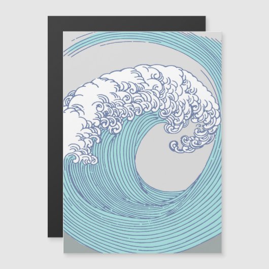 Japanese Asian Surf Wave Art Ocean Art (Front/Back)