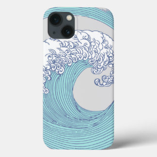 Japanese Asian Surf Wave Art Ocean Art iPhone 13 Case