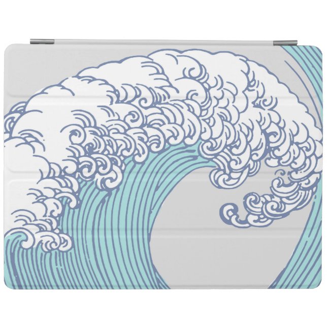 Japanese Asian Surf Wave Art Ocean Art iPad Smart Cover (Horizontal)