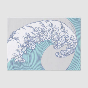 Japanese Asian Surf Wave Art Ocean Art Tissue Paper