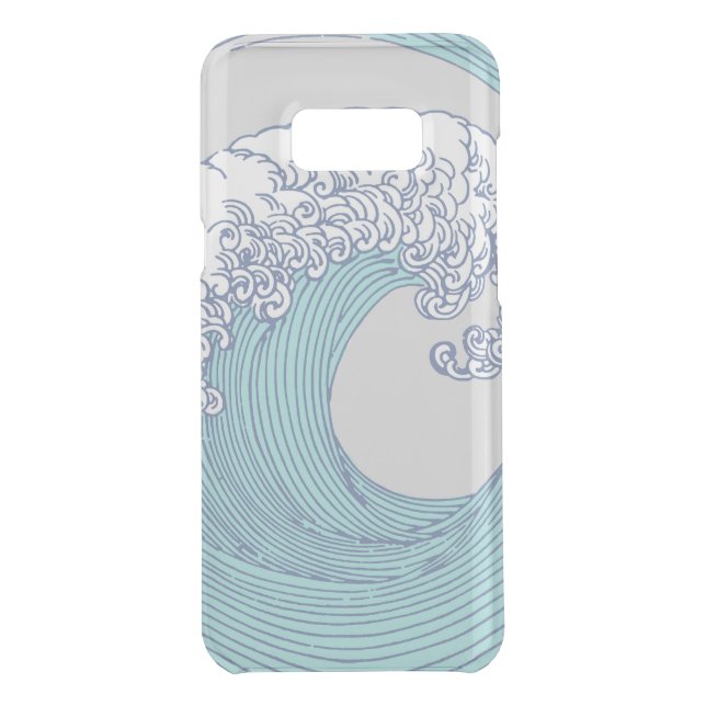 Japanese Asian Surf Wave Art Ocean Art Uncommon Samsung Galaxy Case (Back)