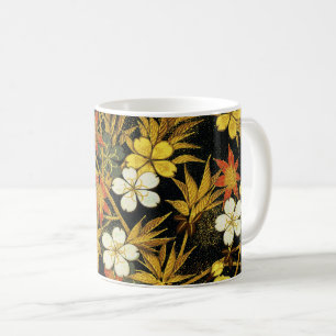 Japanese Autumn Leaves Antique Botanical Coffee Mug