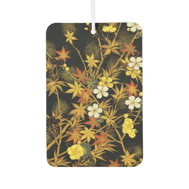 Japanese Autumn Leaves Antique Rich Classic Art Air Freshener (Front)
