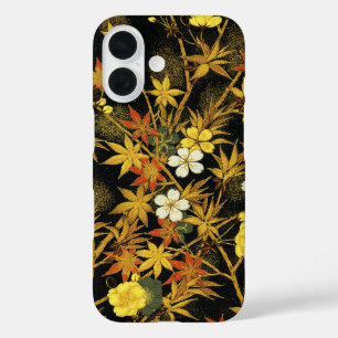 Japanese Autumn Leaves Antique Rich Classic Art iPhone 16 Case
