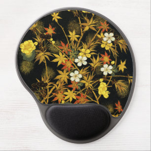 Japanese Autumn Leaves Antique Rich Classic Art Gel Mouse Pad