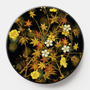 Japanese Autumn Leaves Antique Rich Classic Art PopSocket