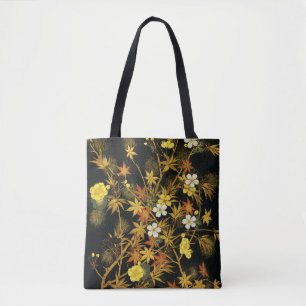 Japanese Autumn Leaves Antique Rich Classic Art Tote Bag