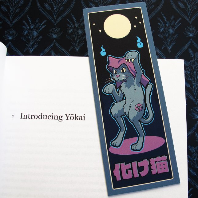 Japanese Bakeneko Yokai Cat Bookmarks (Bakeneko Bookmark)