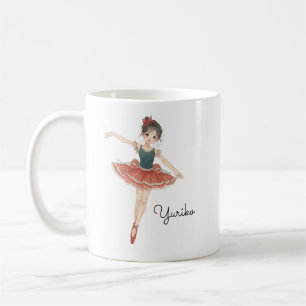 Japanese Ballerina Girl Personalized Coffee Mug