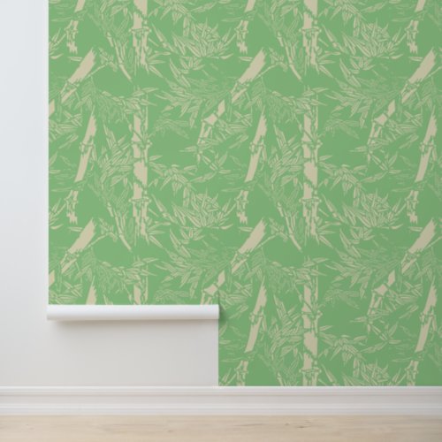 Japanese Bamboo Pattern Wallpaper