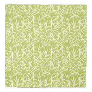 Japanese Bamboo Watercolor Duvet Cover