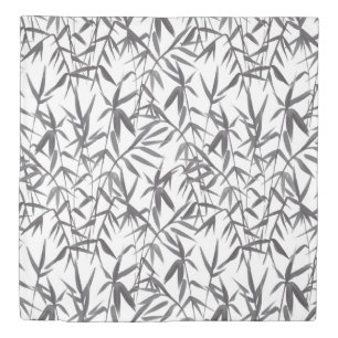 Japanese Bamboo Watercolor Duvet Cover