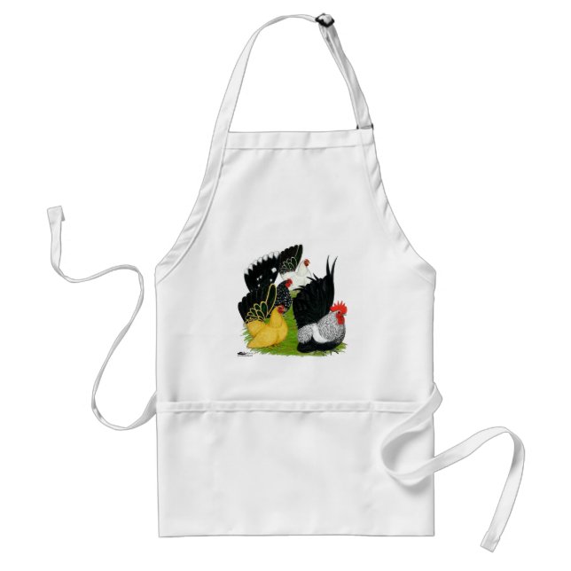 Japanese Bantam Quartet Adult Apron (Front)